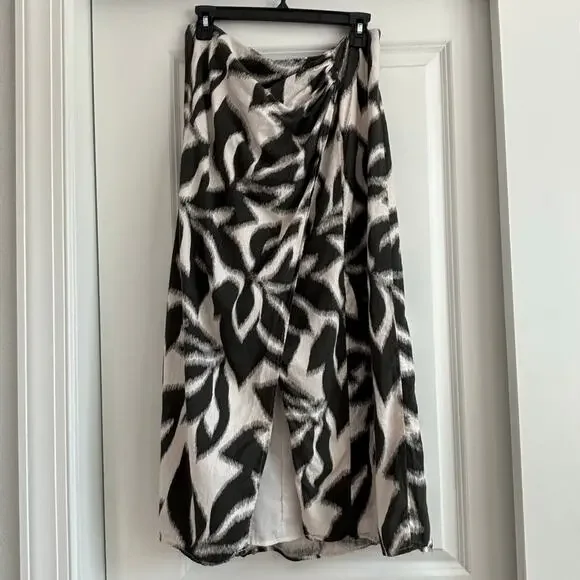 Banana Republic Women’s Linen Blend Tulip Matching Skirt Top Set 14-16 Tropical - Picture 7 of 16